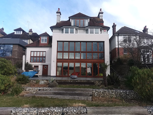 Render cleaning Burgess Hill